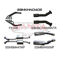 VZ Monaro 3in Dual With 1 3/4 in Extractors Muffler/Muffler