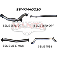 BT50 DPF 3.2L WITHOUT CAT & WITHOUT MUFFLER