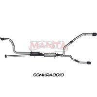 RAM TRX 6.2L V8 3in Twin Cat Back Exhaust with 5in Black Tips