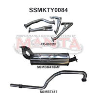 FZJ105 4.5L Extractors & 2.5in Muffler/Tailpipe