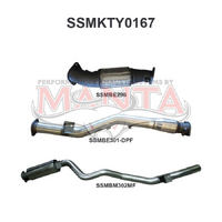 VDJ76 V8 Wagon 3in Without Cat Rear Muffler DPF