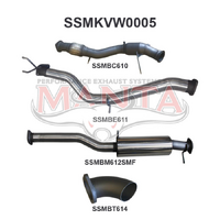 Amarok 2.0L 3in EARLY Model Standard Exit Sports Muffler