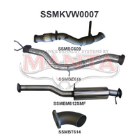 Amarok 2.0L 3in Later Model Standard Exit Sports Muffler